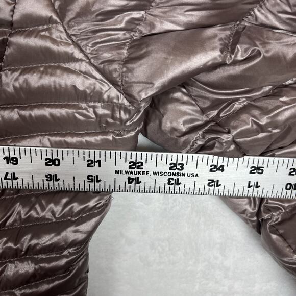 Calvin Klein Premium Down Packable Jacket Coat 7° Women's Large heather - Picture 6 of 8